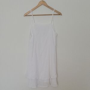 White Sleeveless Dress- Size S